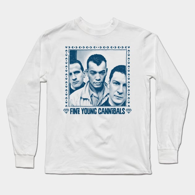 Fine Young Cannibals - Retro Fan Art Long Sleeve T-Shirt by DankFutura